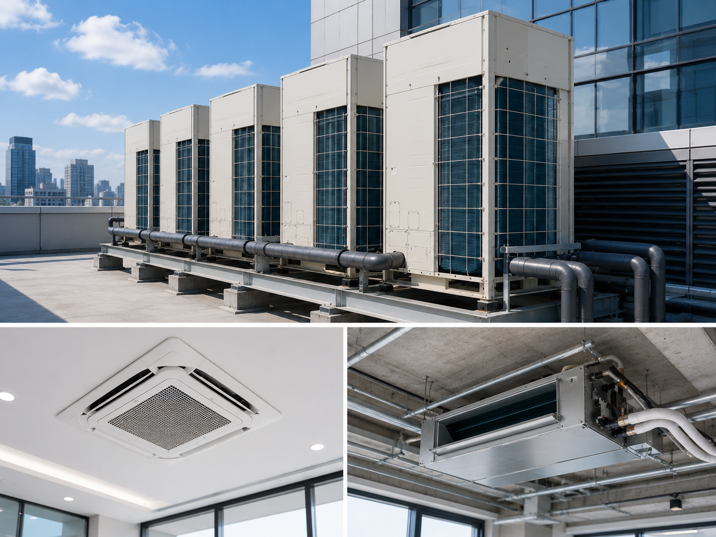 VRF / VRV multi-zone air conditioning system installation